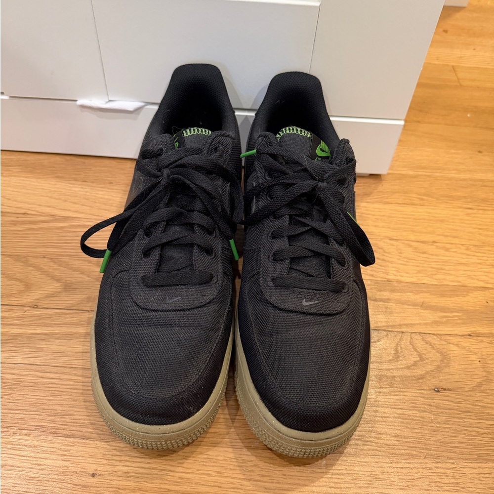 Nike Air Force 1 '07 LV8 Sustainable Black Neutral Olive FJ4160-001 Size 10